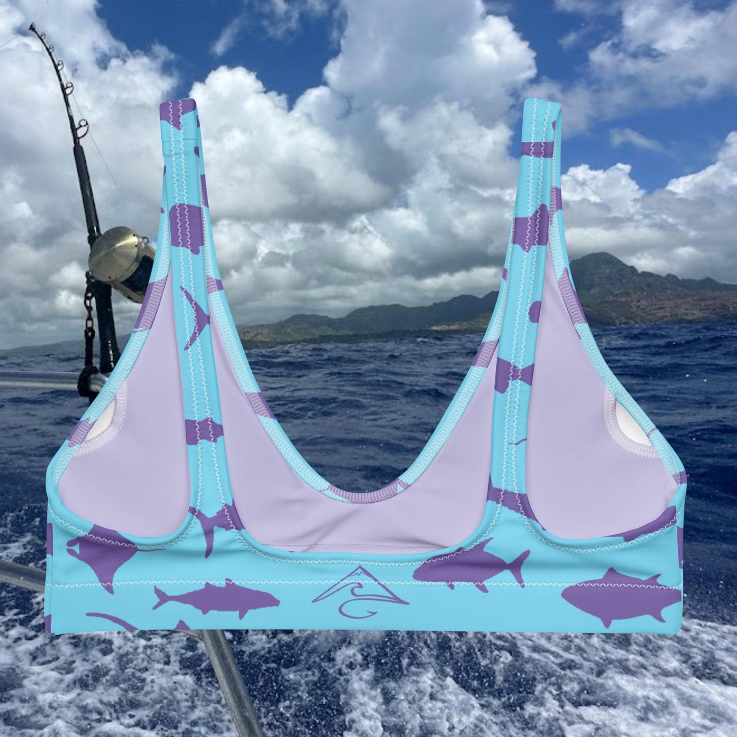 Deep Sea Catch Recycled padded bikini top