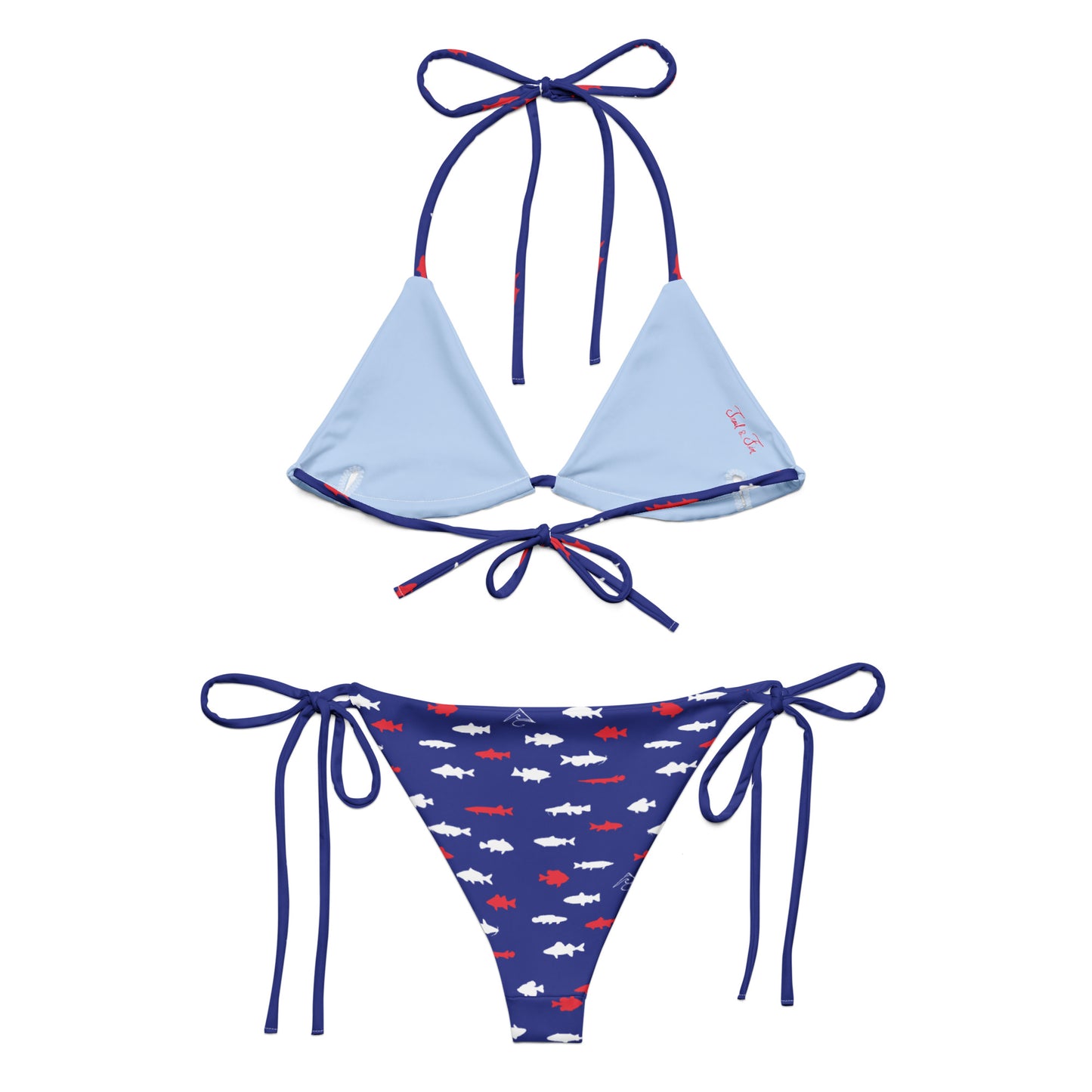 Midwest Fish USA Tie Bikini