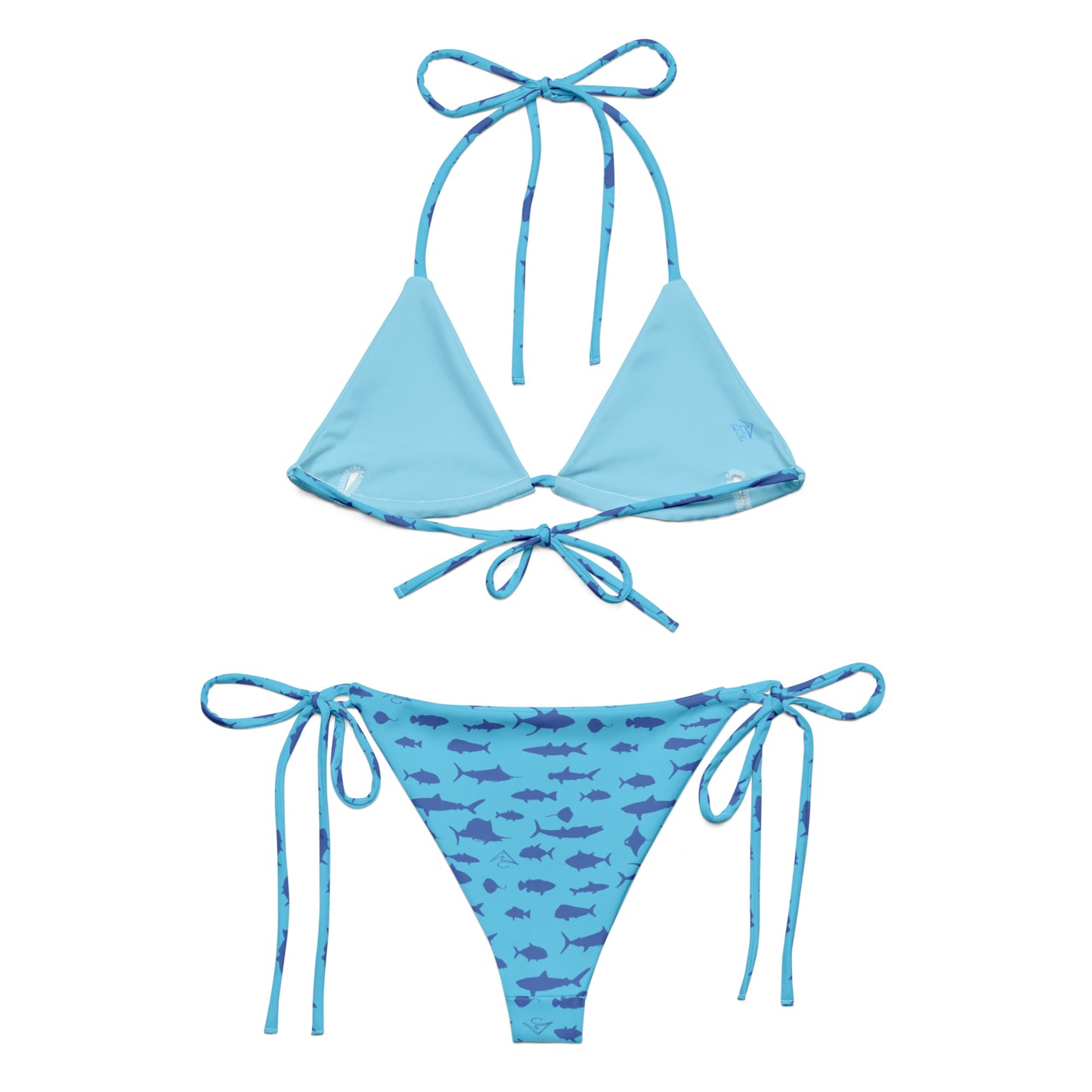 Ocean Fish Tie Bikini Set