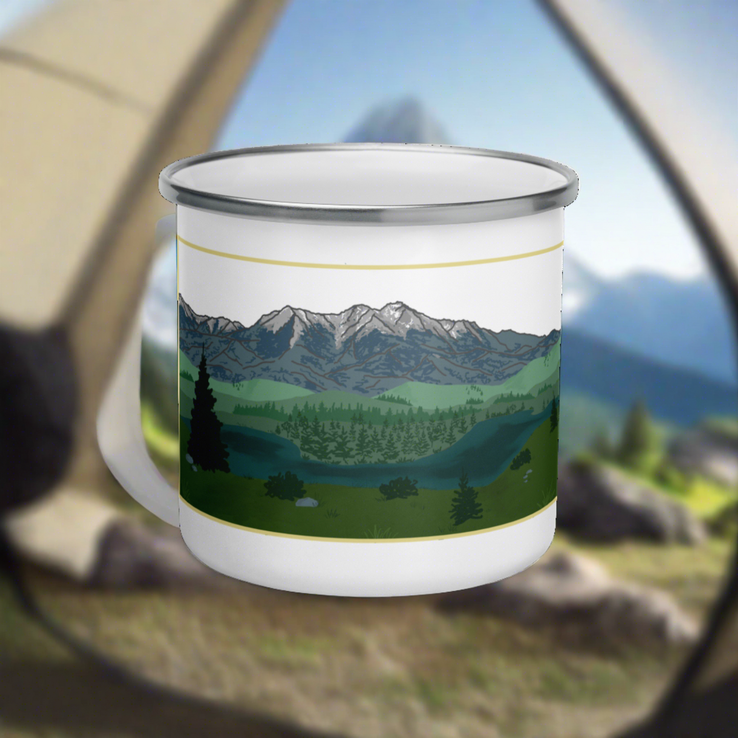 Big Sky Country Enamel Mug
