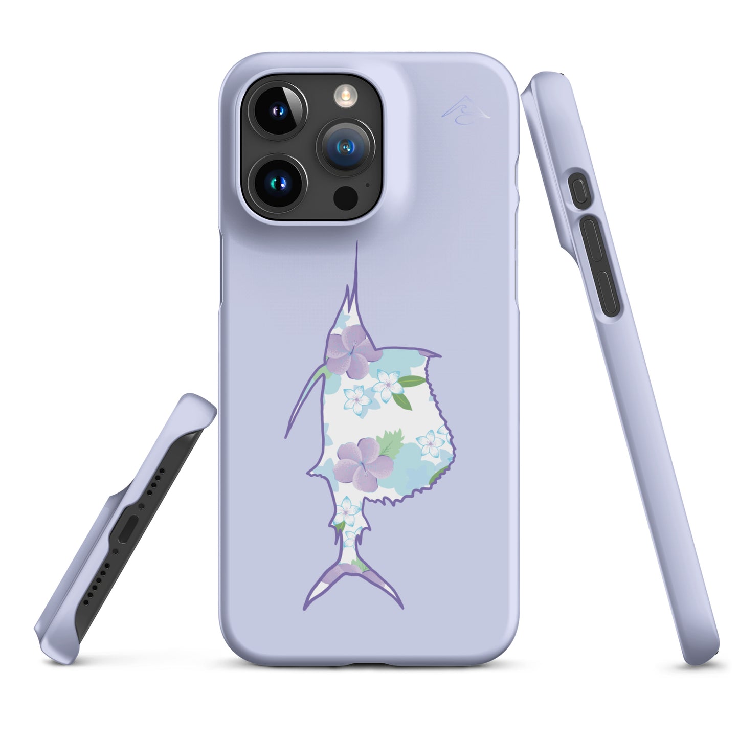 Purple Sails Single Fish Iphone Case