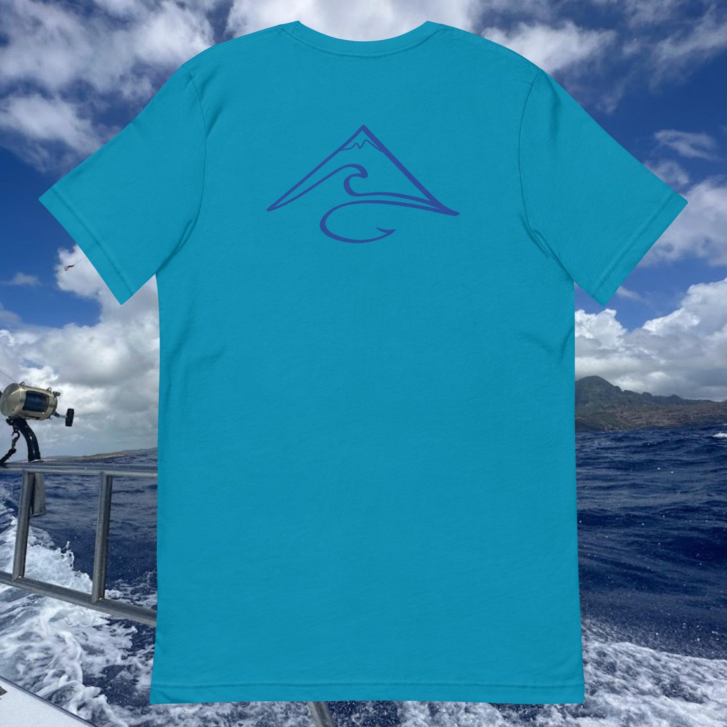 Hibiscus Breeze White Sailfish T-Shirt