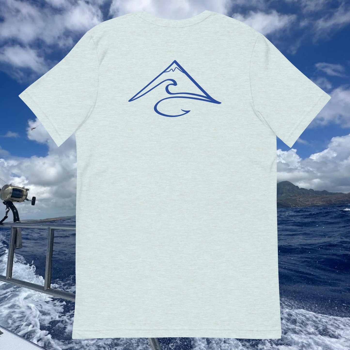 Hibiscus Breeze White Sailfish T-Shirt