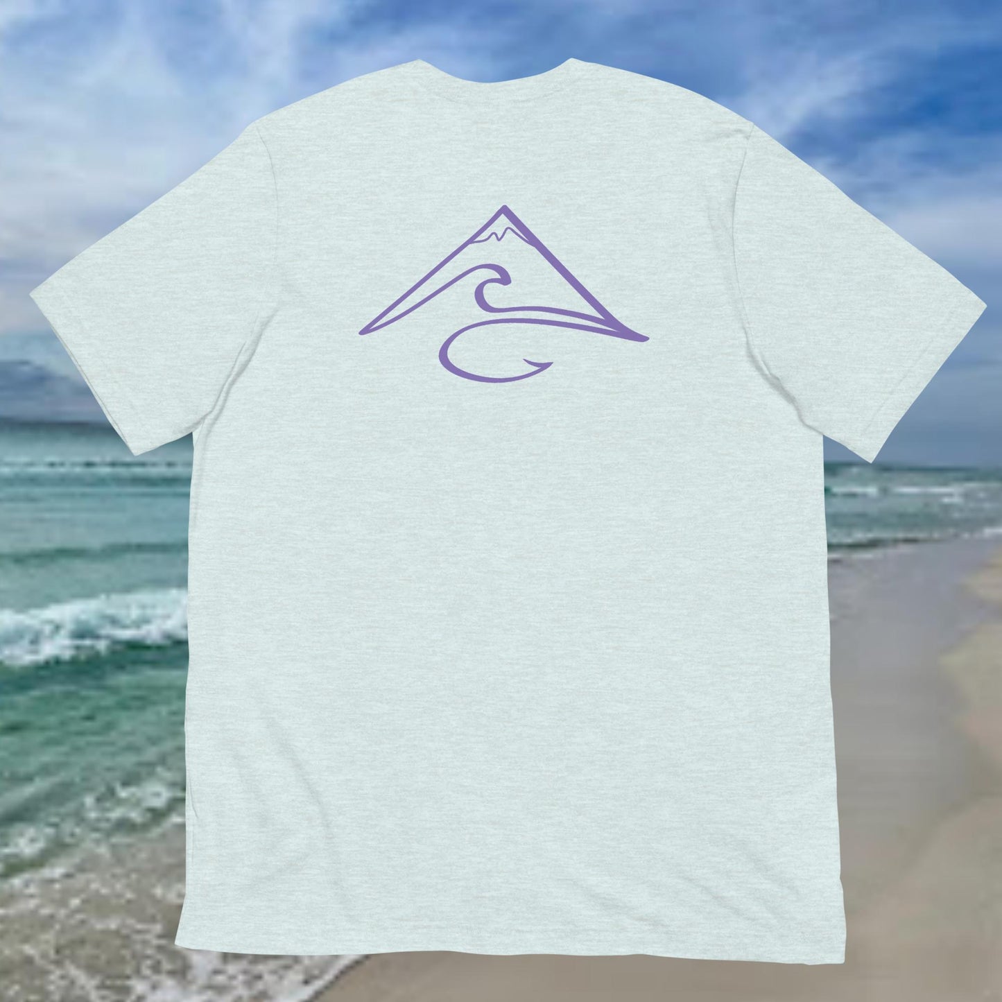 White and Purple Hibiscus Sails T-Shirt