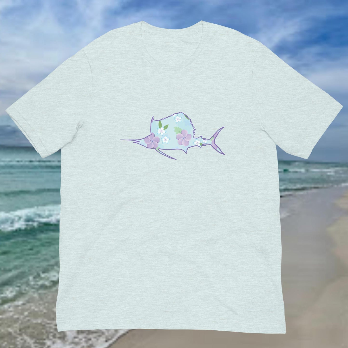 Hawaiian Florals Sailfish T-Shirt