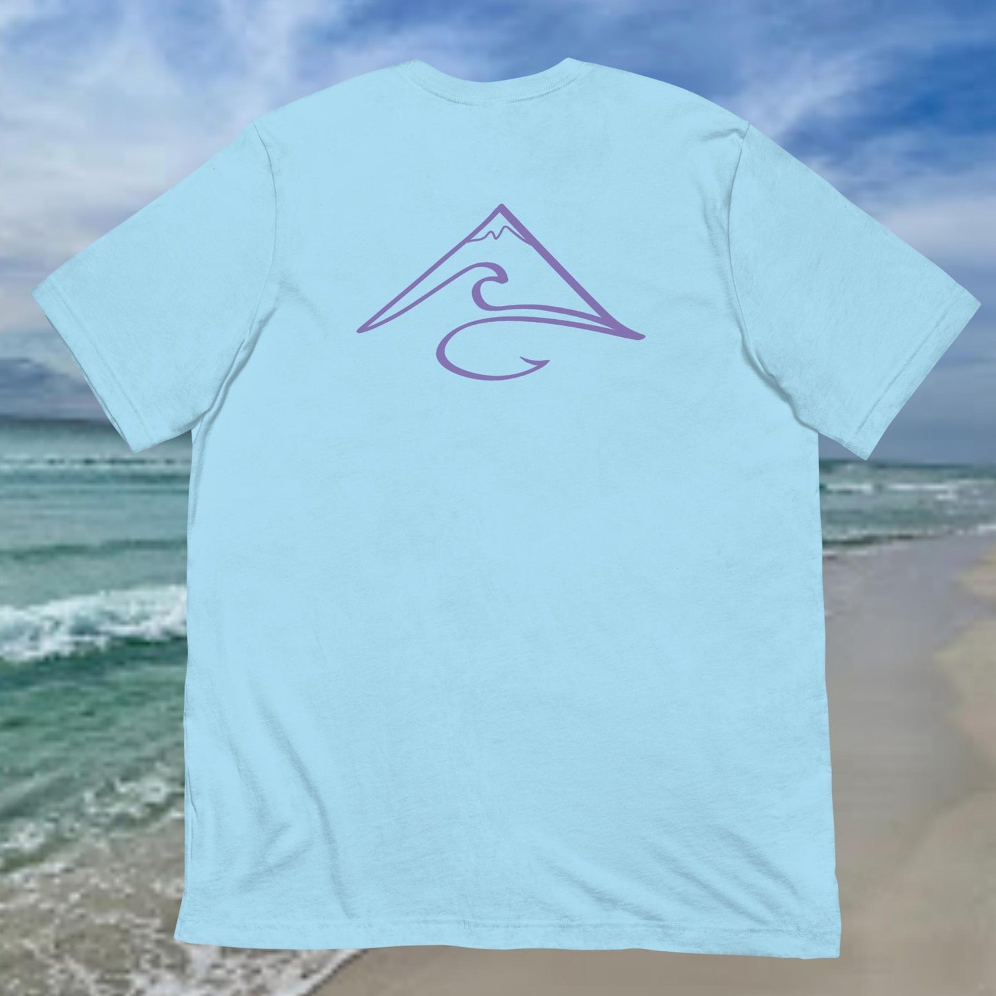 White and Purple Hibiscus Sails T-Shirt