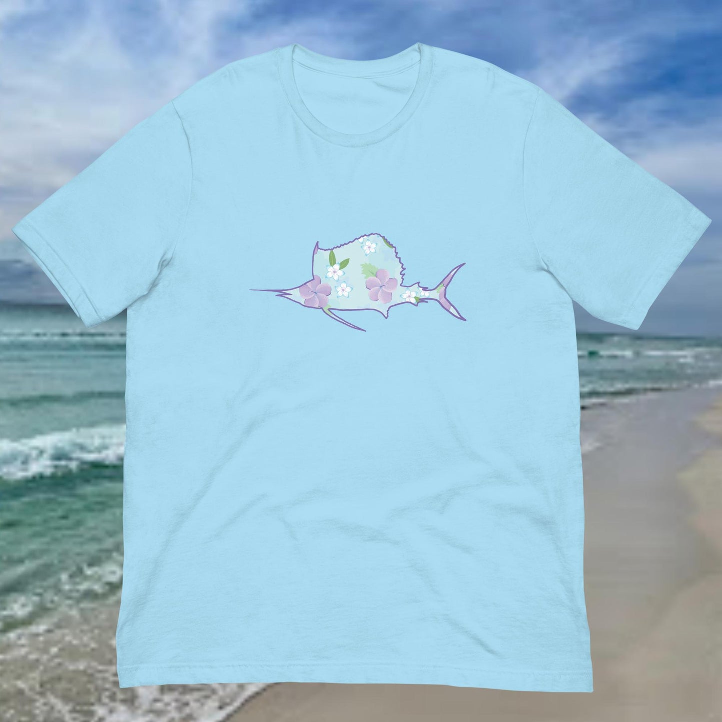 Hawaiian Florals Sailfish T-Shirt