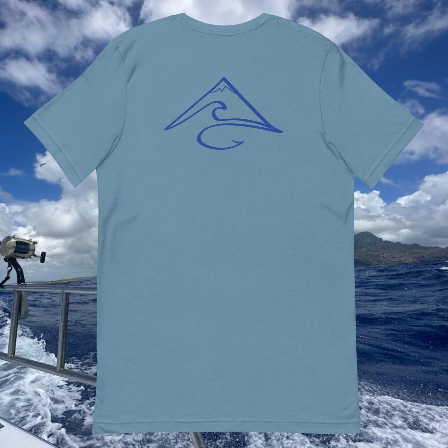 Hibiscus Breeze White Sailfish T-Shirt