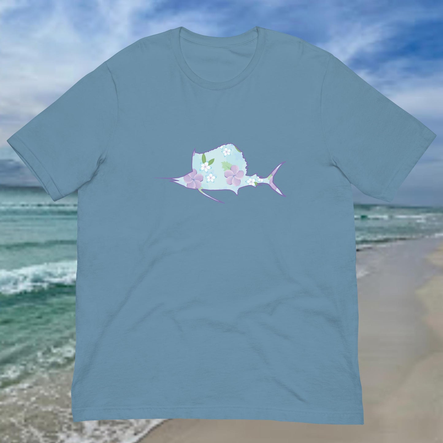 Hawaiian Florals Sailfish T-Shirt