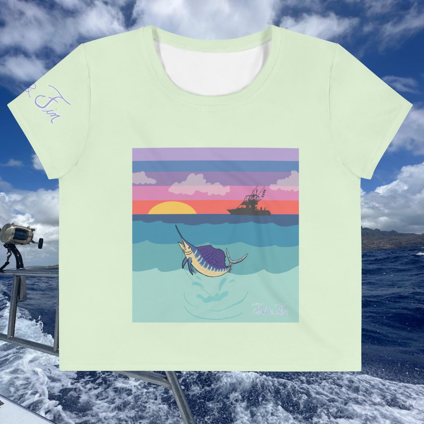 Out at Sea Crop Tee