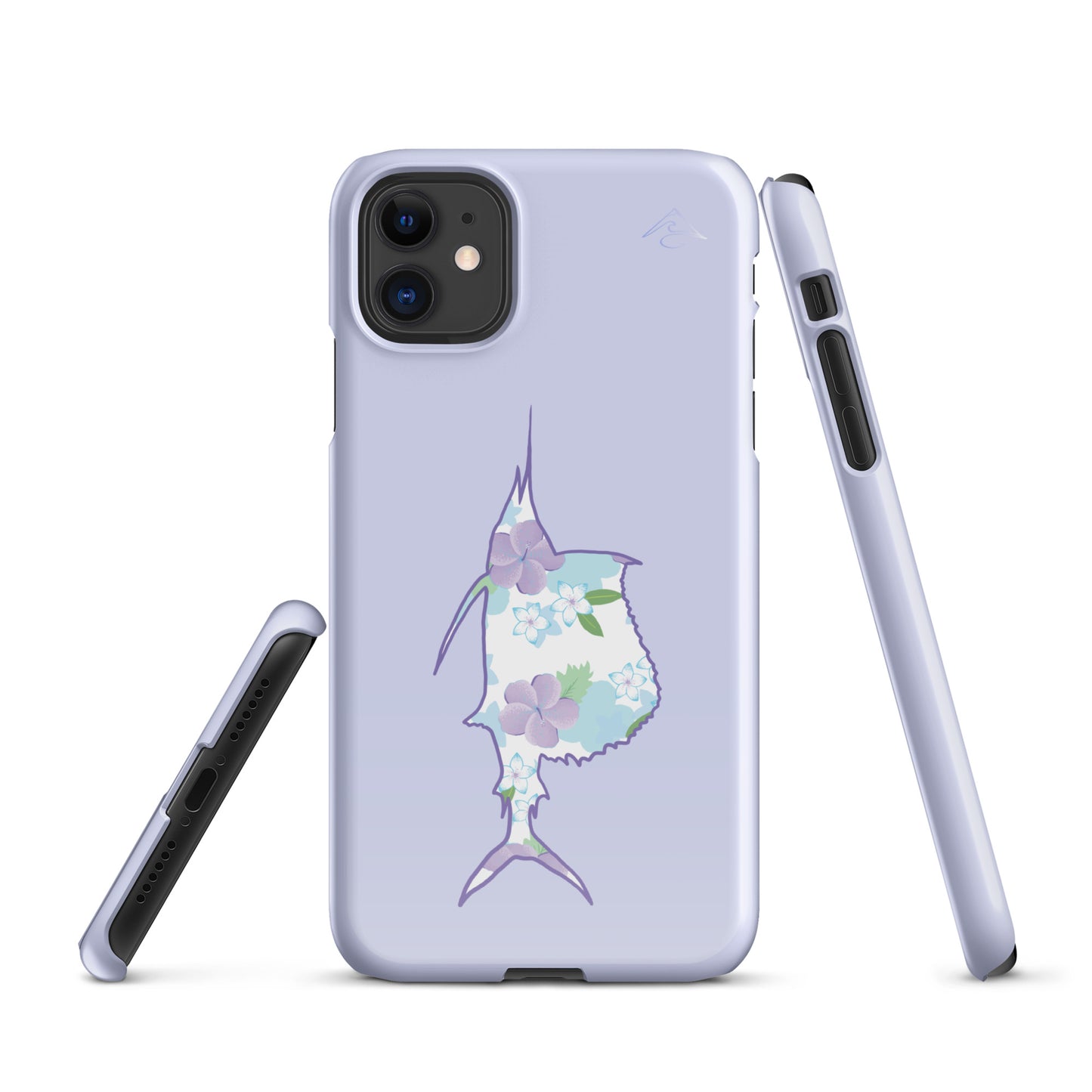 Purple Sails Single Fish Iphone Case