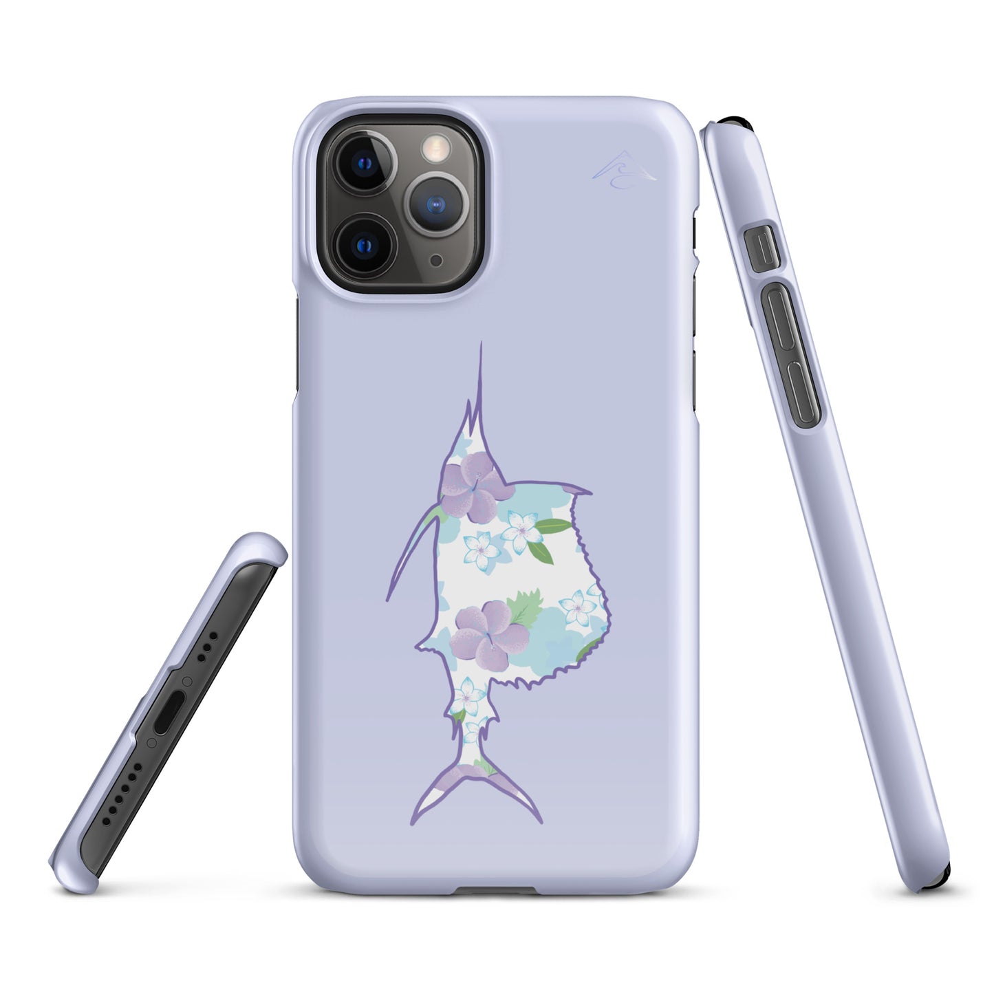 Purple Sails Single Fish Iphone Case