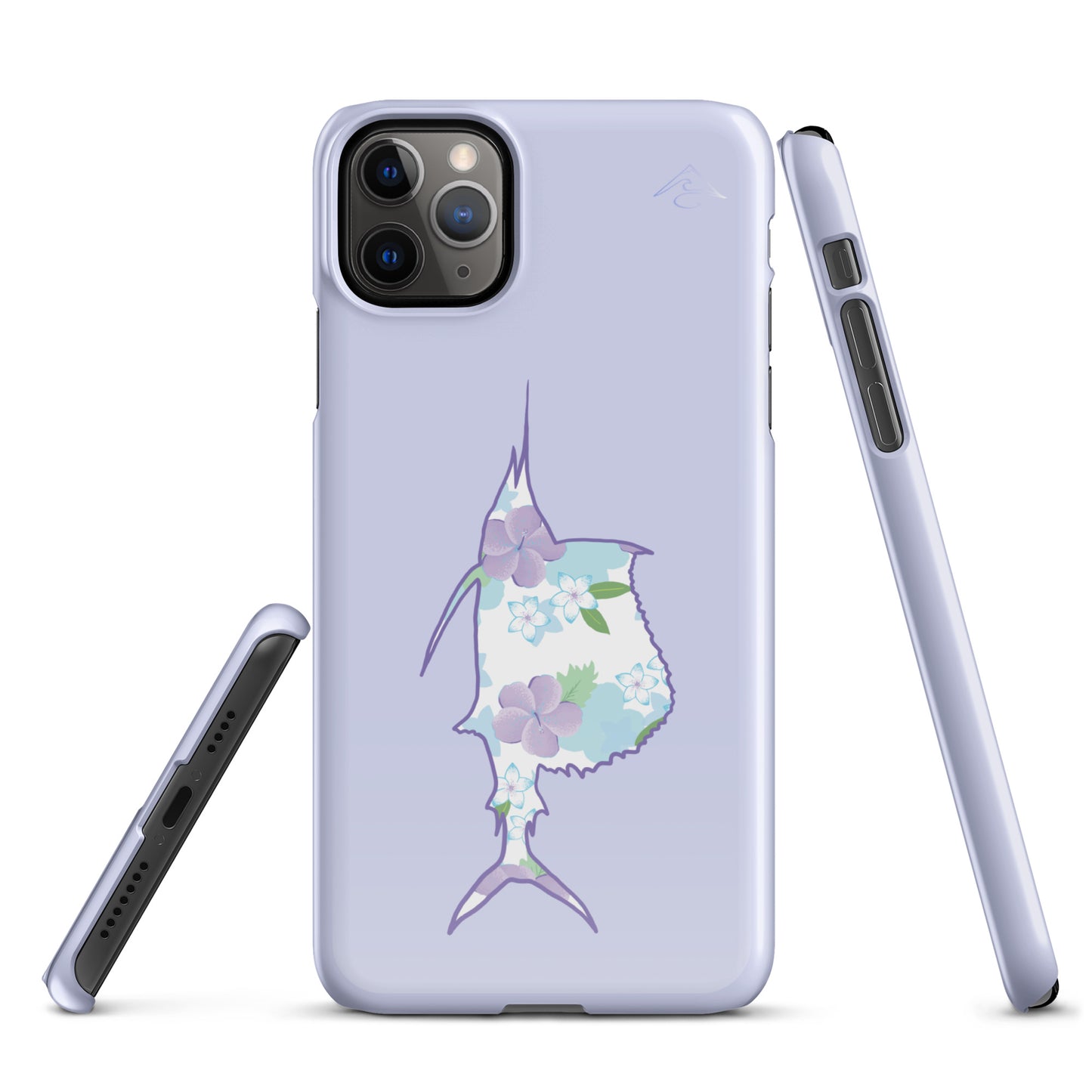 Purple Sails Single Fish Iphone Case
