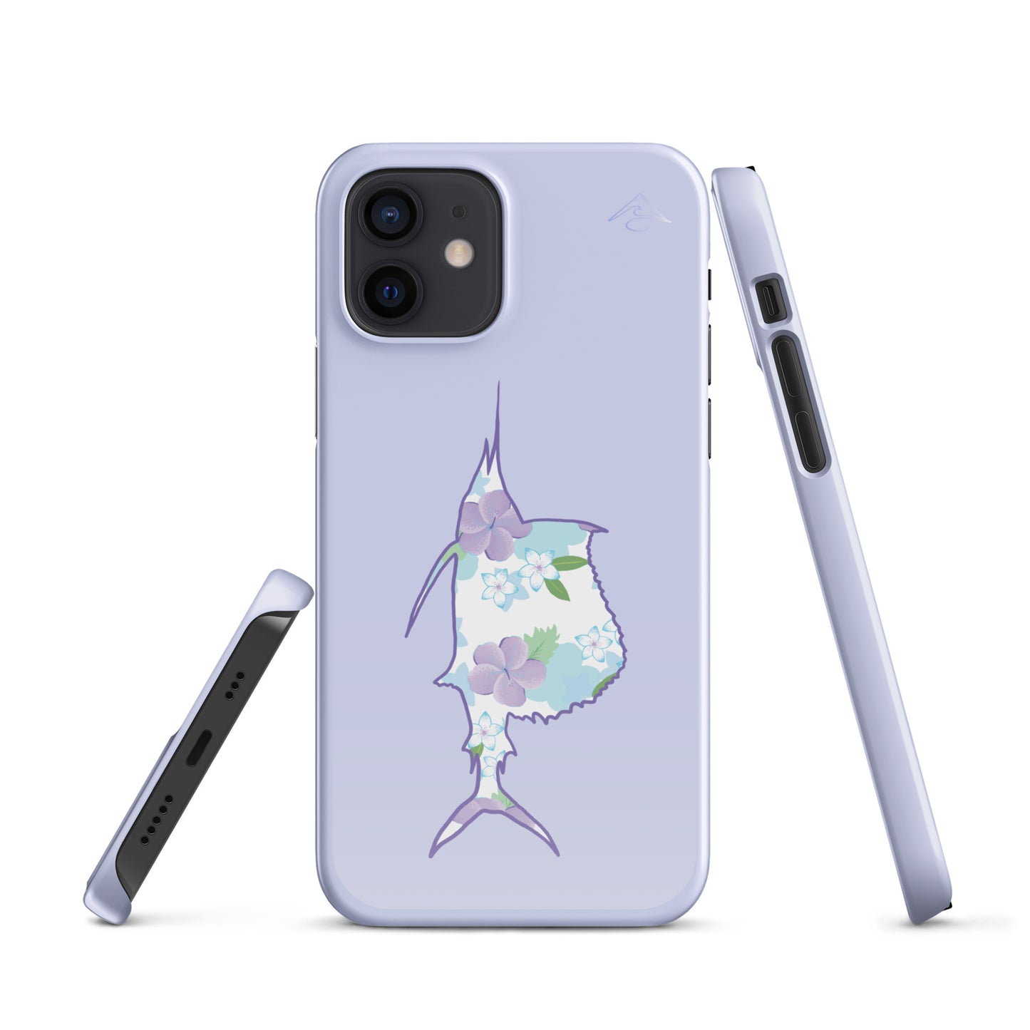 Purple Sails Single Fish Iphone Case