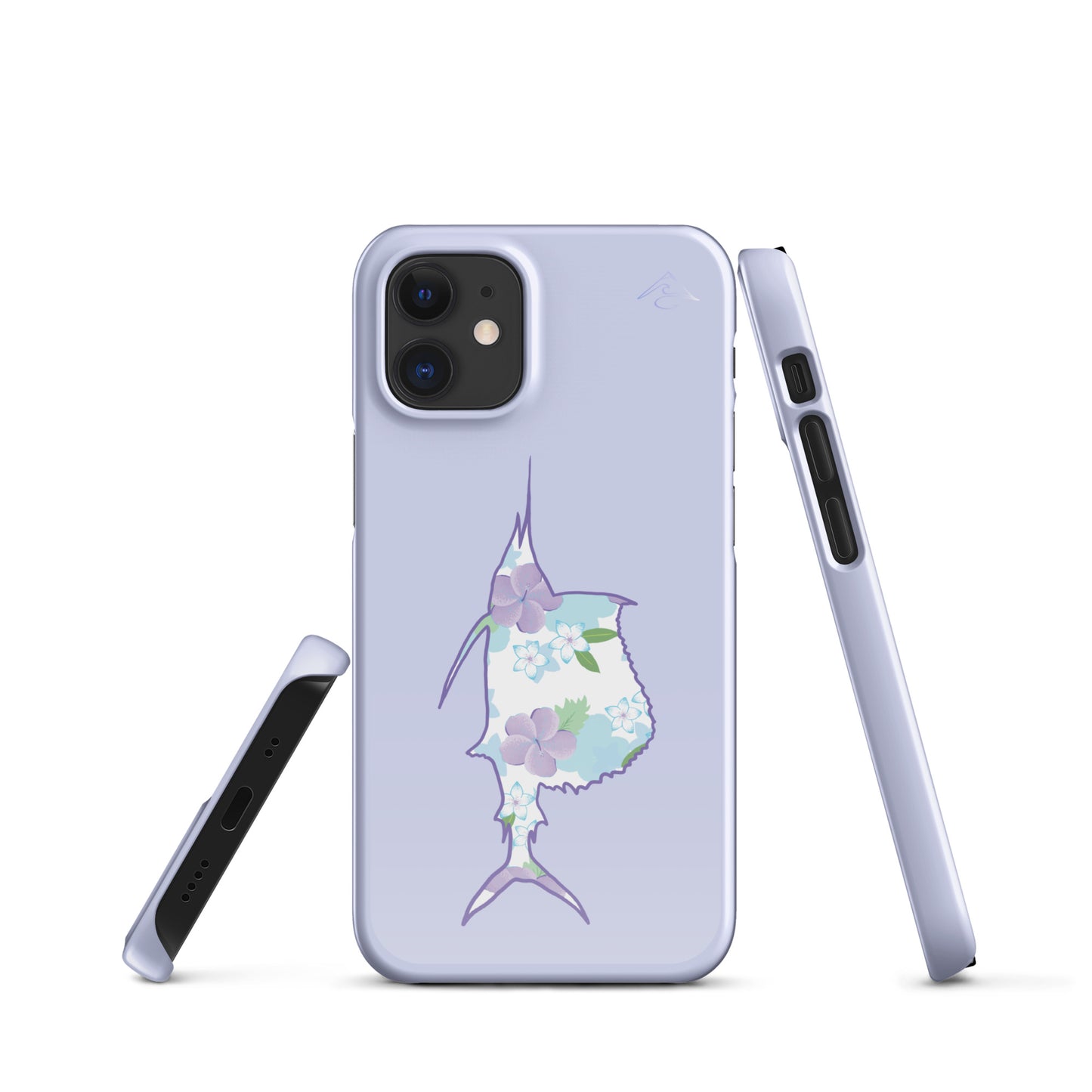Purple Sails Single Fish Iphone Case