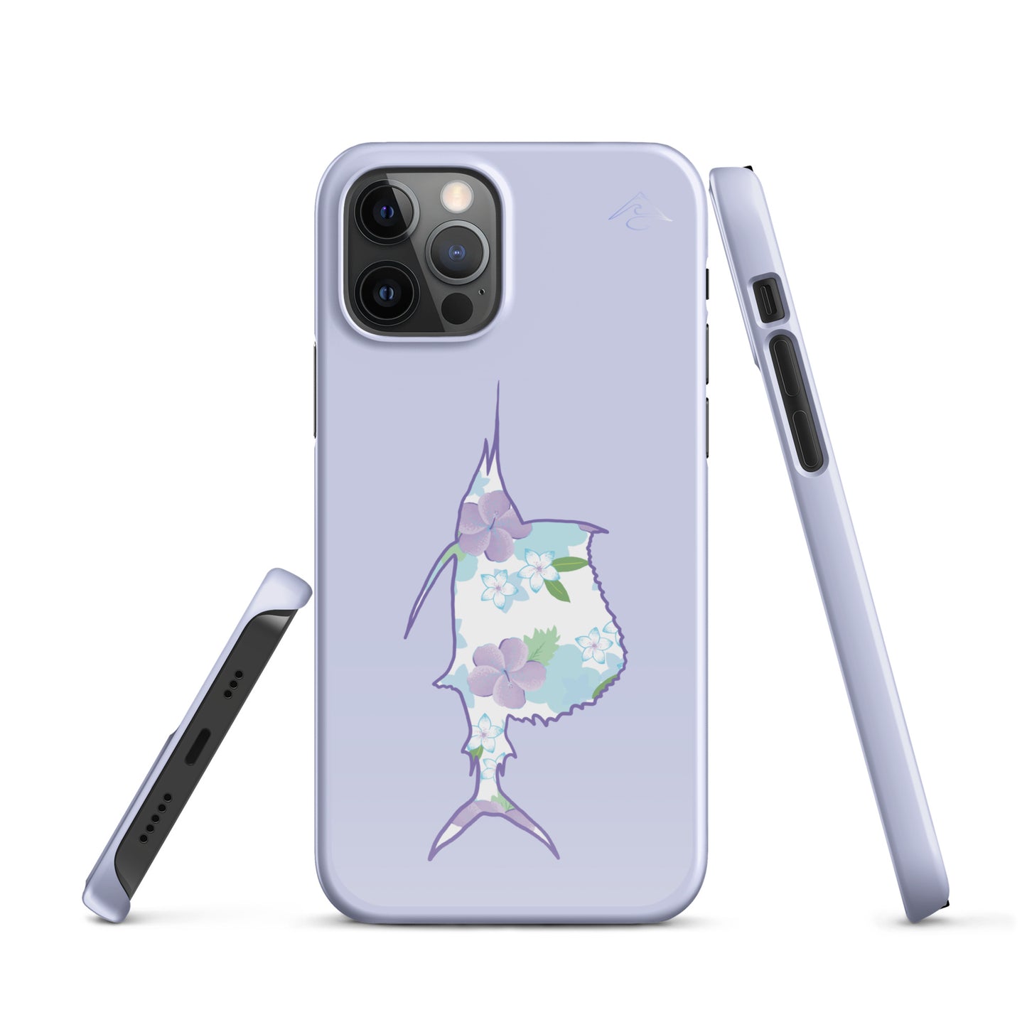 Purple Sails Single Fish Iphone Case