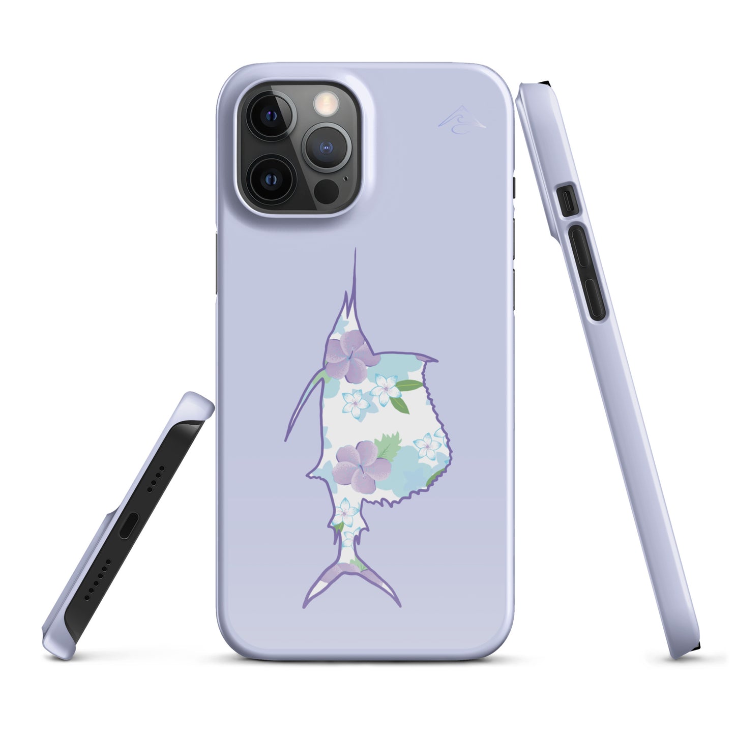 Purple Sails Single Fish Iphone Case