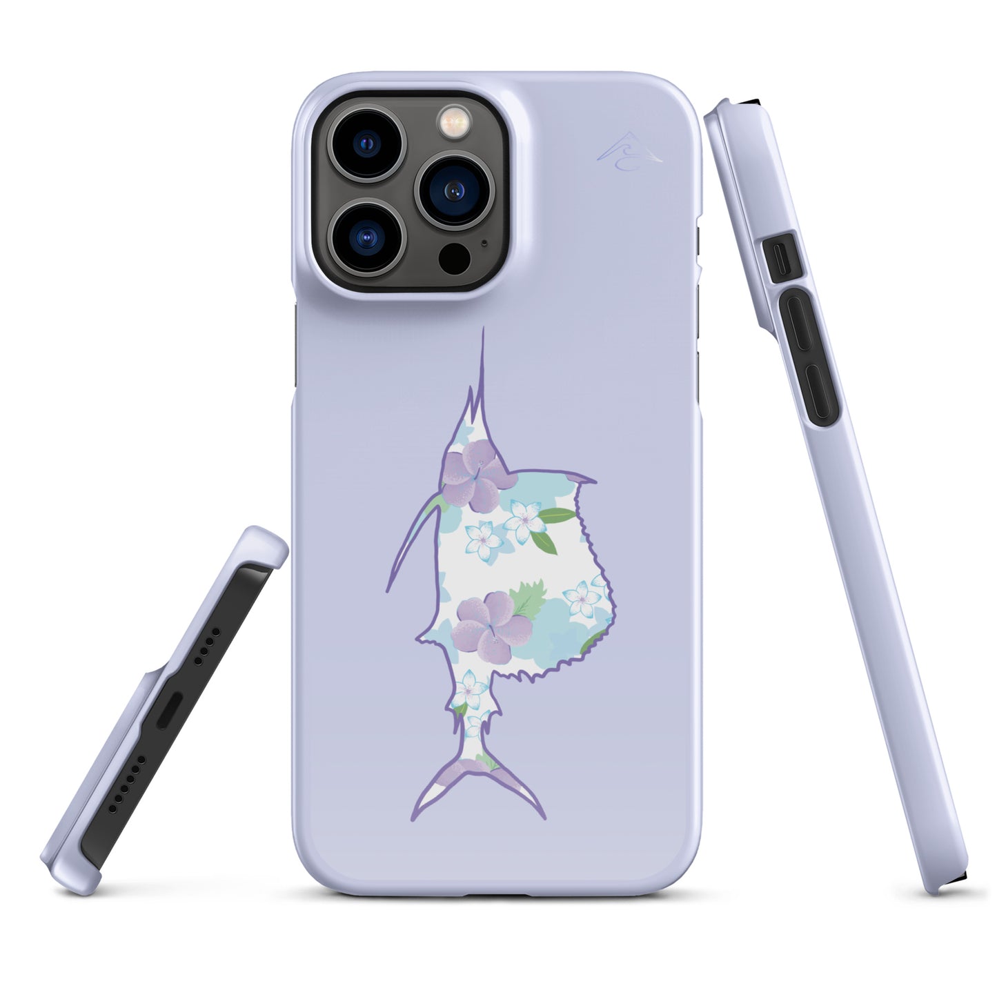 Purple Sails Single Fish Iphone Case