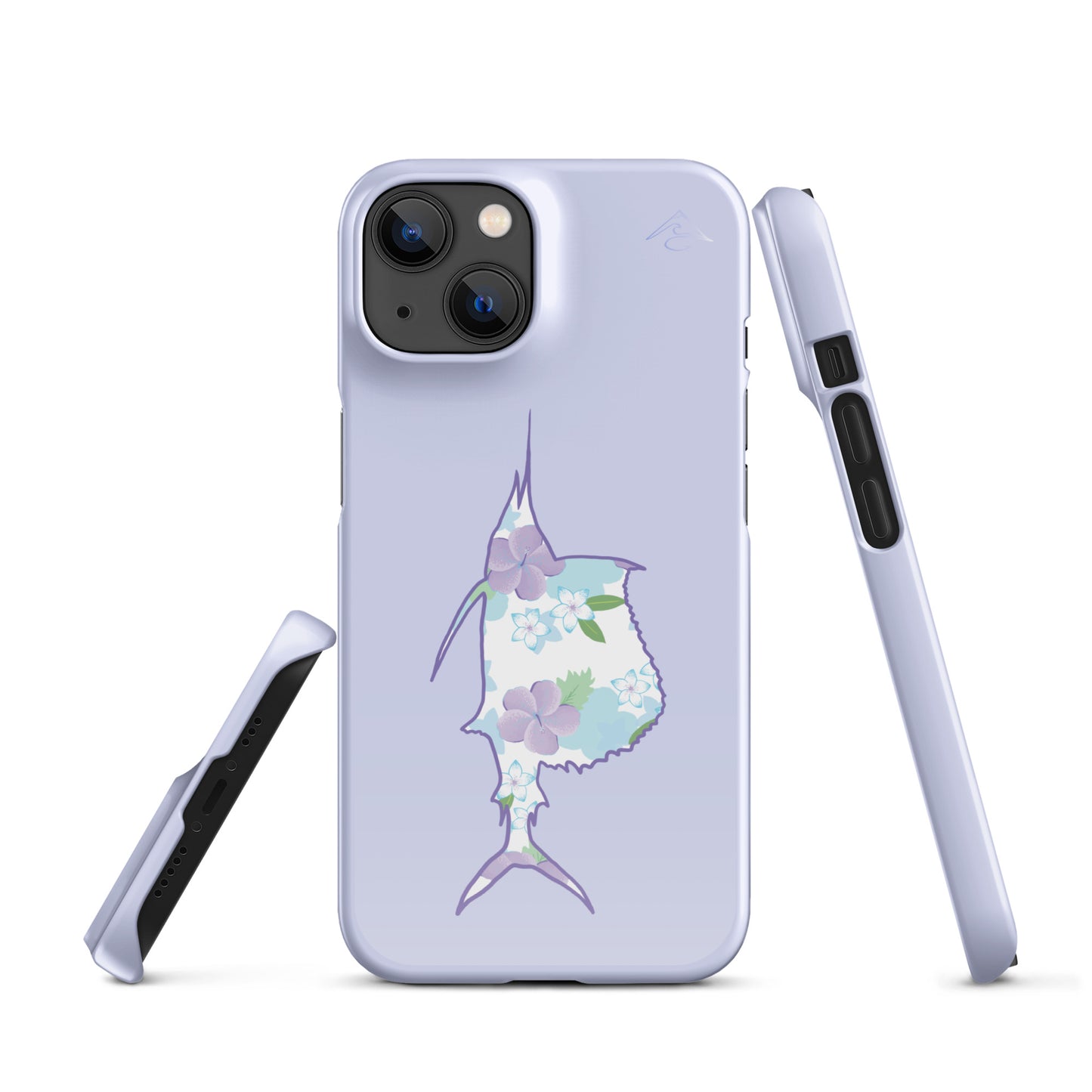 Purple Sails Single Fish Iphone Case
