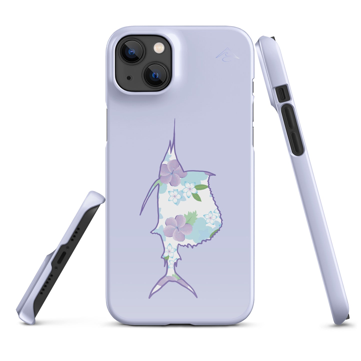 Purple Sails Single Fish Iphone Case