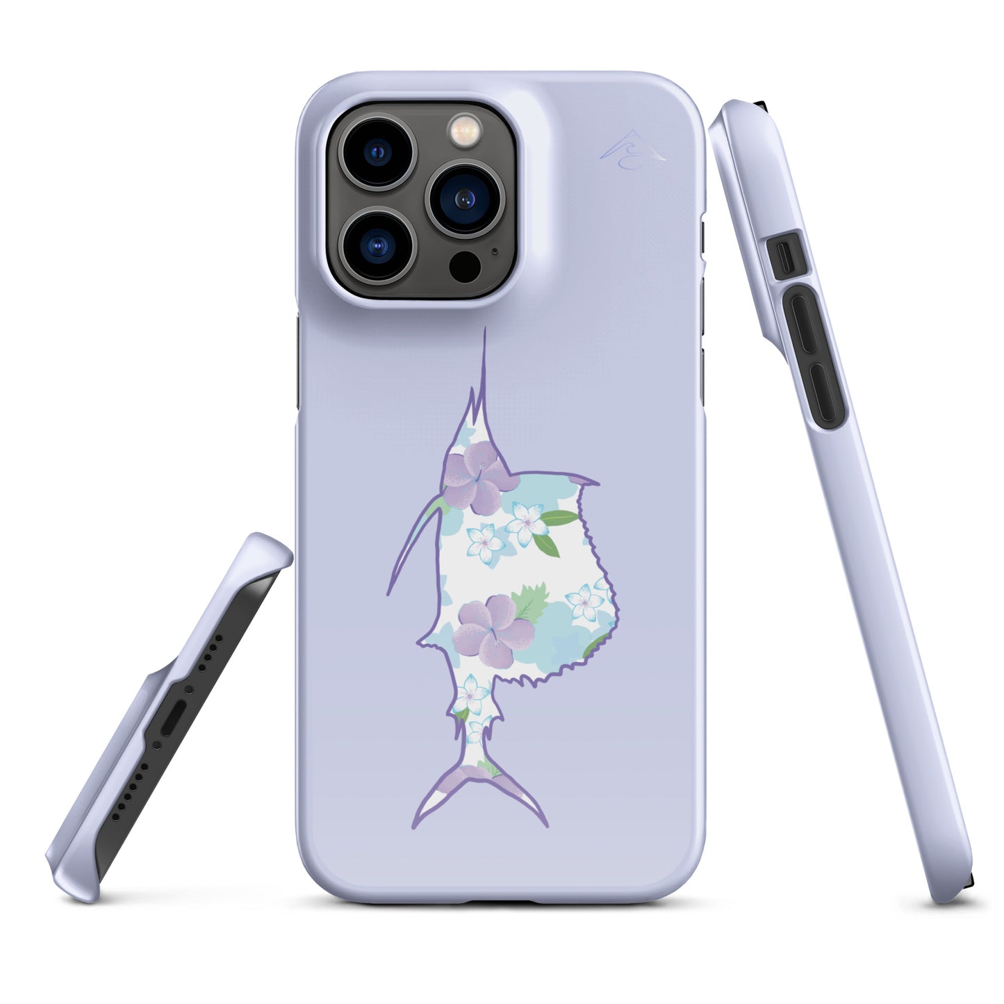 Purple Sails Single Fish Iphone Case