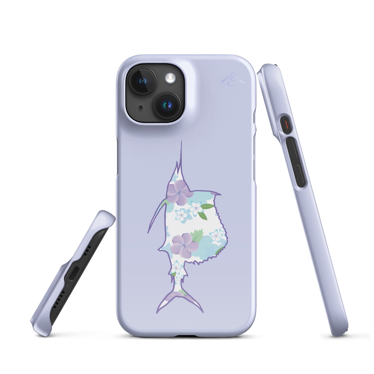 Purple Sails Single Fish Iphone Case