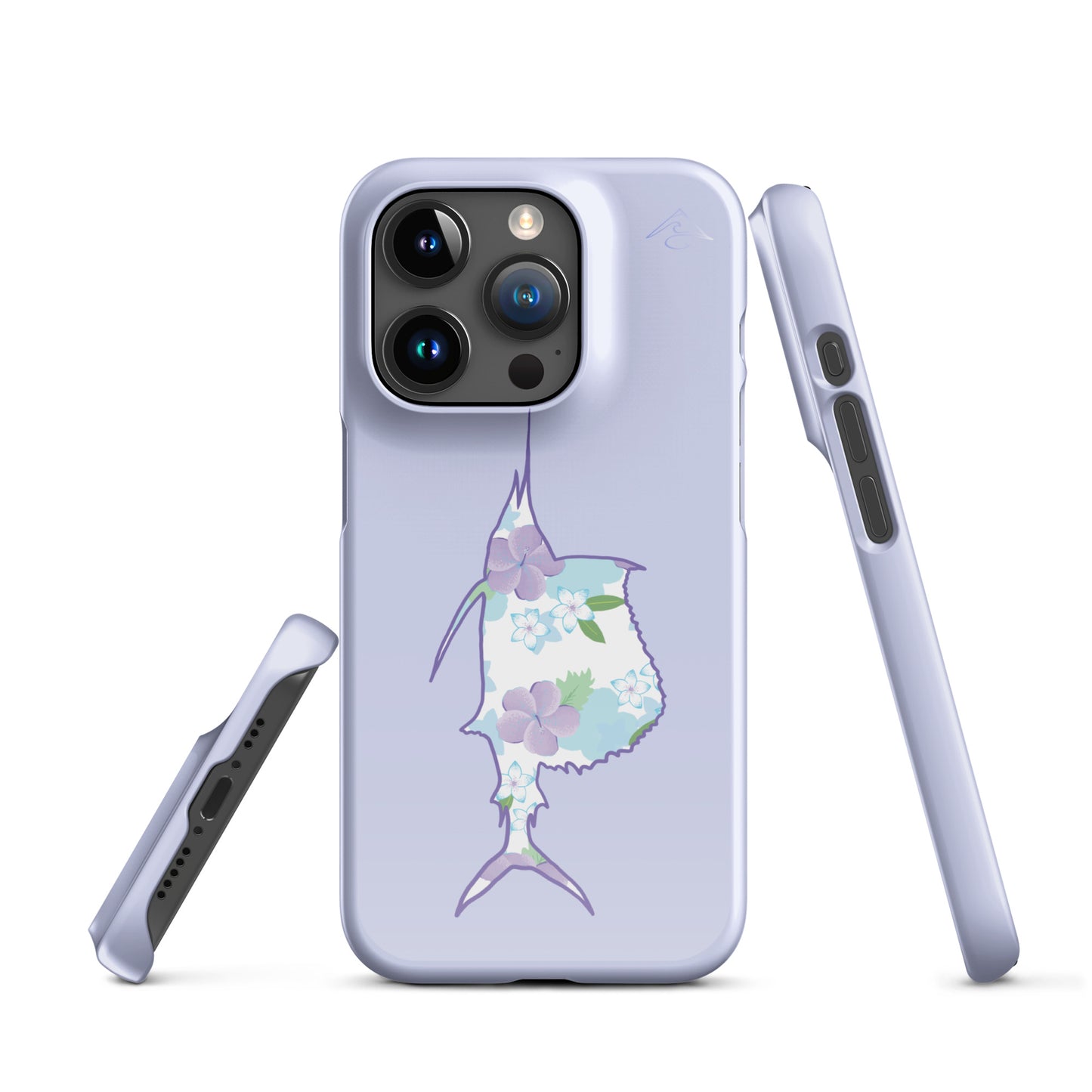 Purple Sails Single Fish Iphone Case