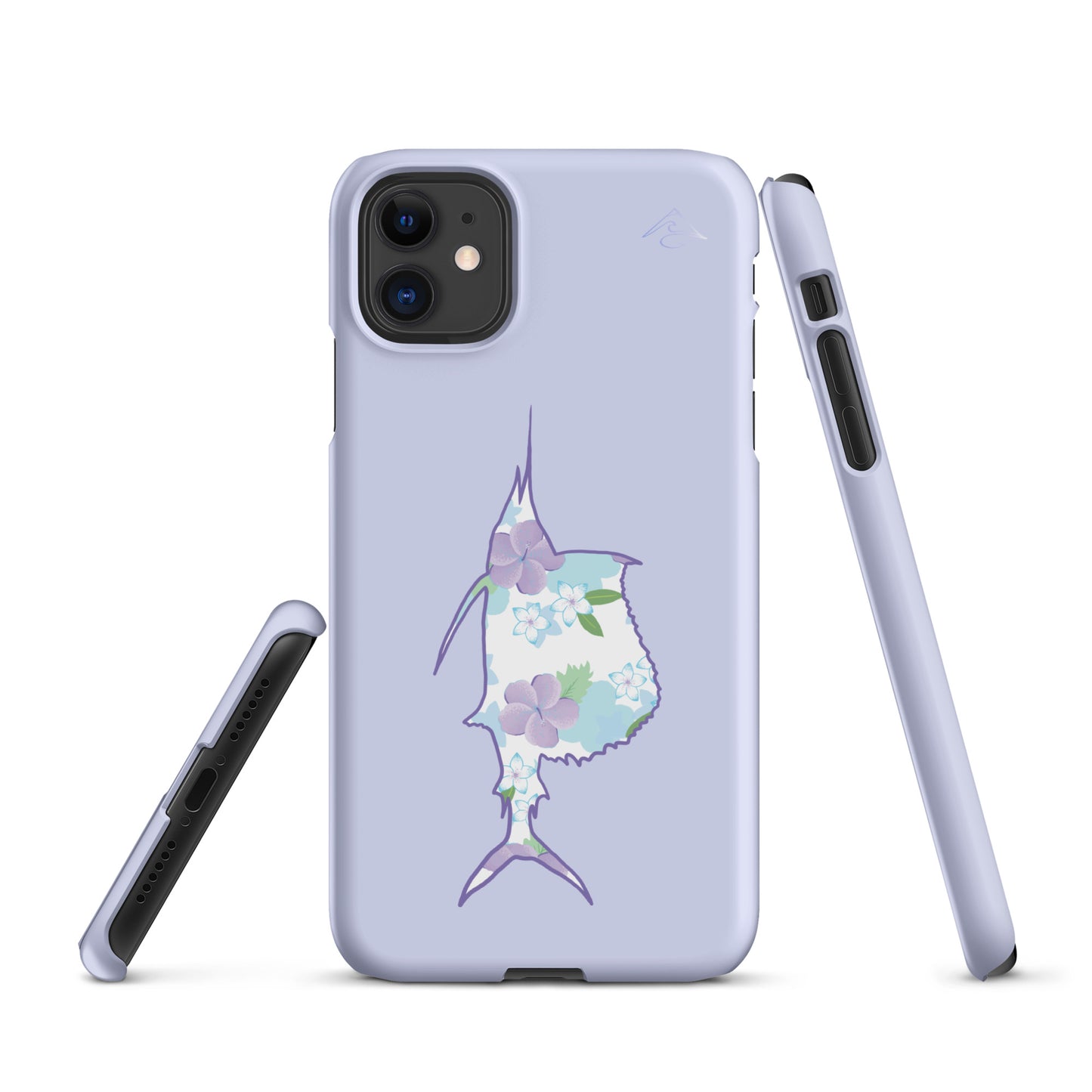 Purple Sails Single Fish Iphone Case