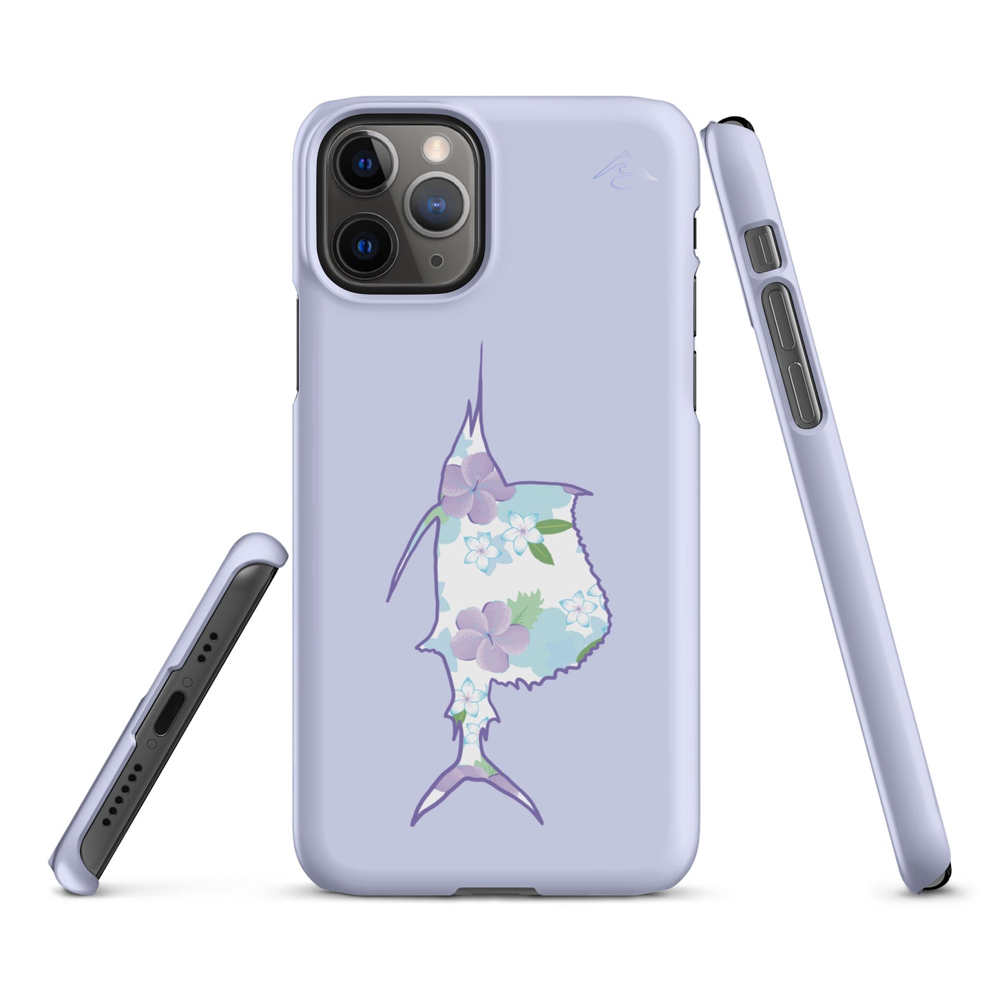 Purple Sails Single Fish Iphone Case