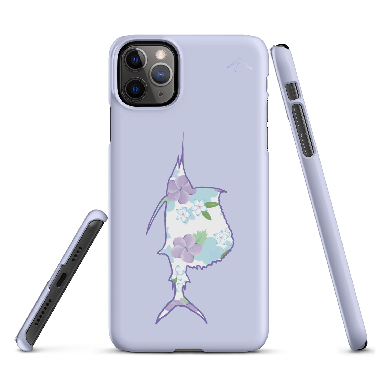 Purple Sails Single Fish Iphone Case