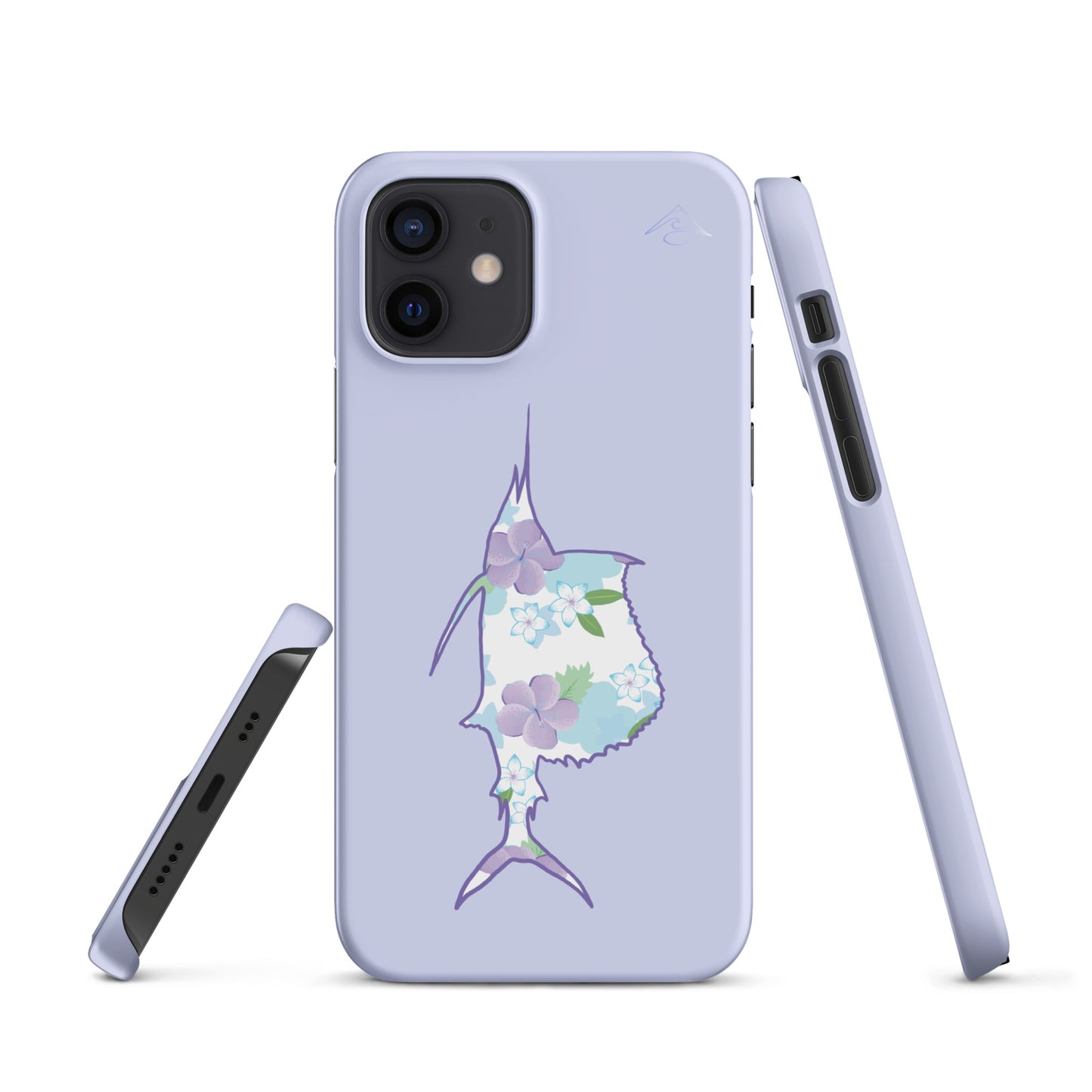 Purple Sails Single Fish Iphone Case