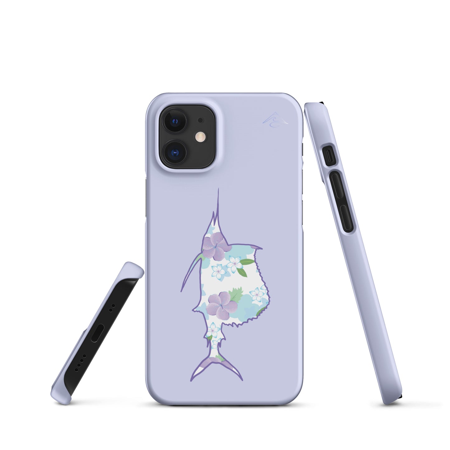 Purple Sails Single Fish Iphone Case