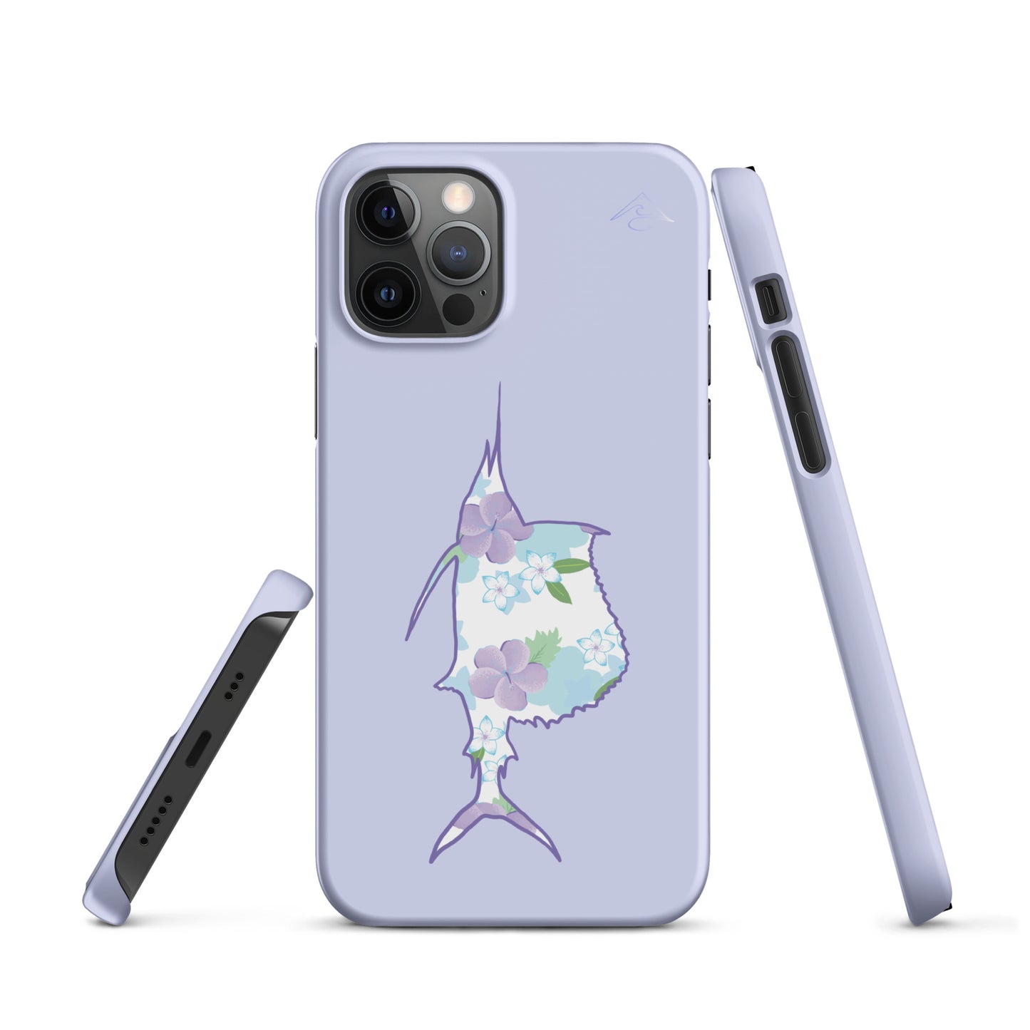 Purple Sails Single Fish Iphone Case