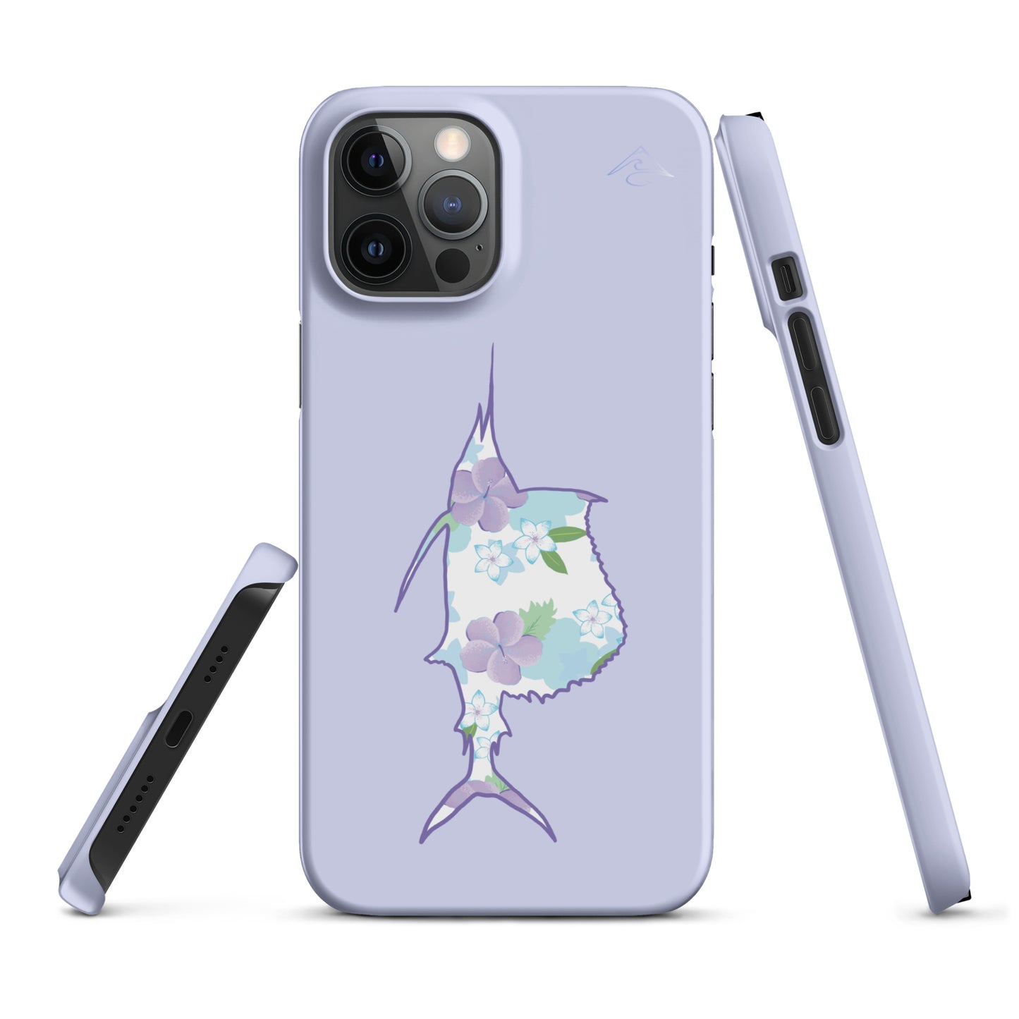 Purple Sails Single Fish Iphone Case