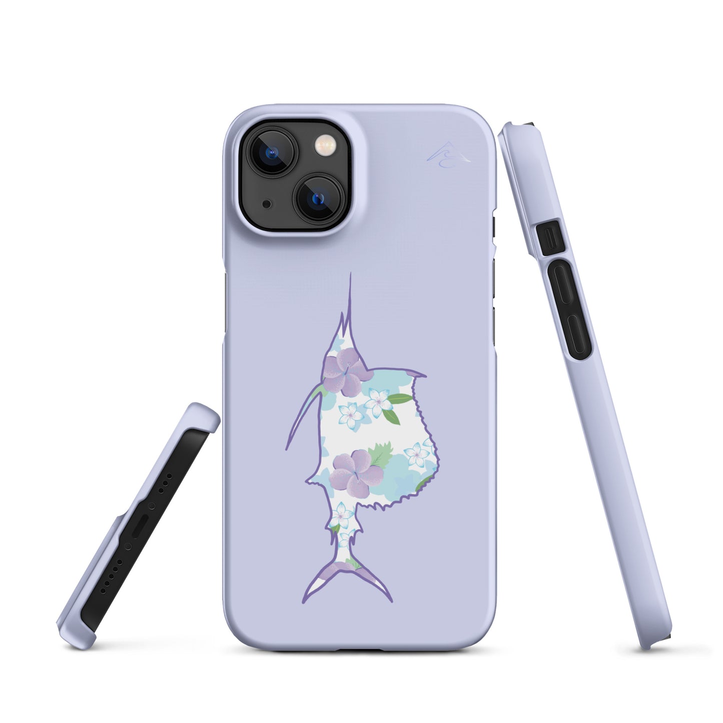 Purple Sails Single Fish Iphone Case