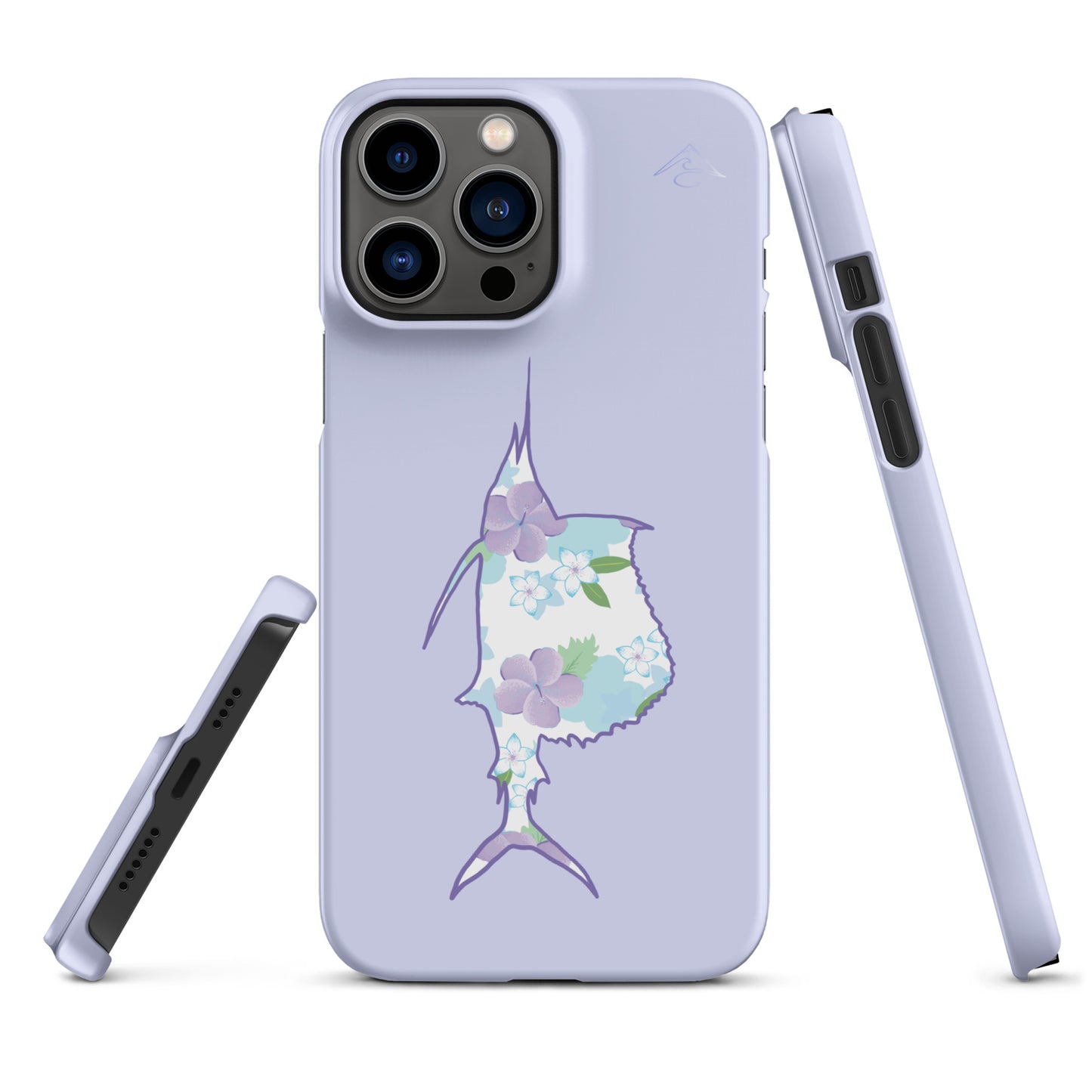 Purple Sails Single Fish Iphone Case