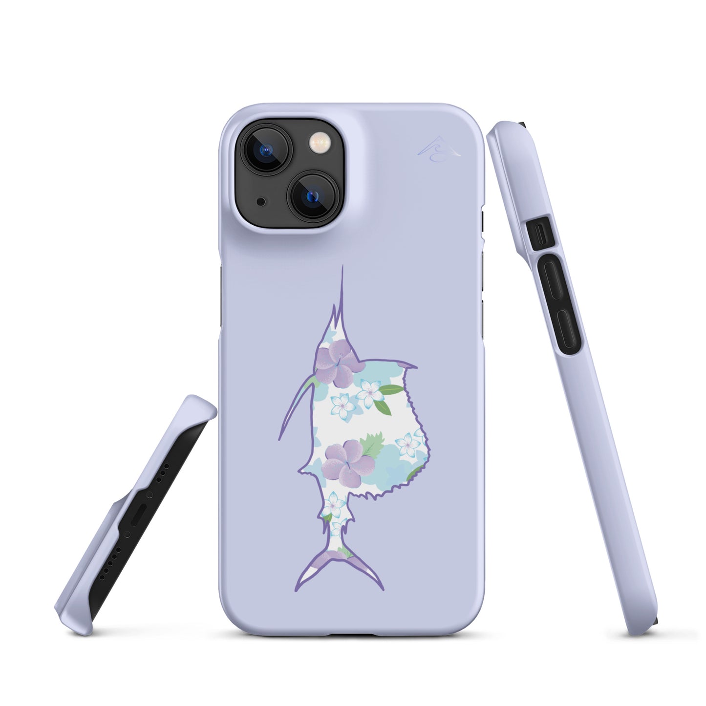 Purple Sails Single Fish Iphone Case