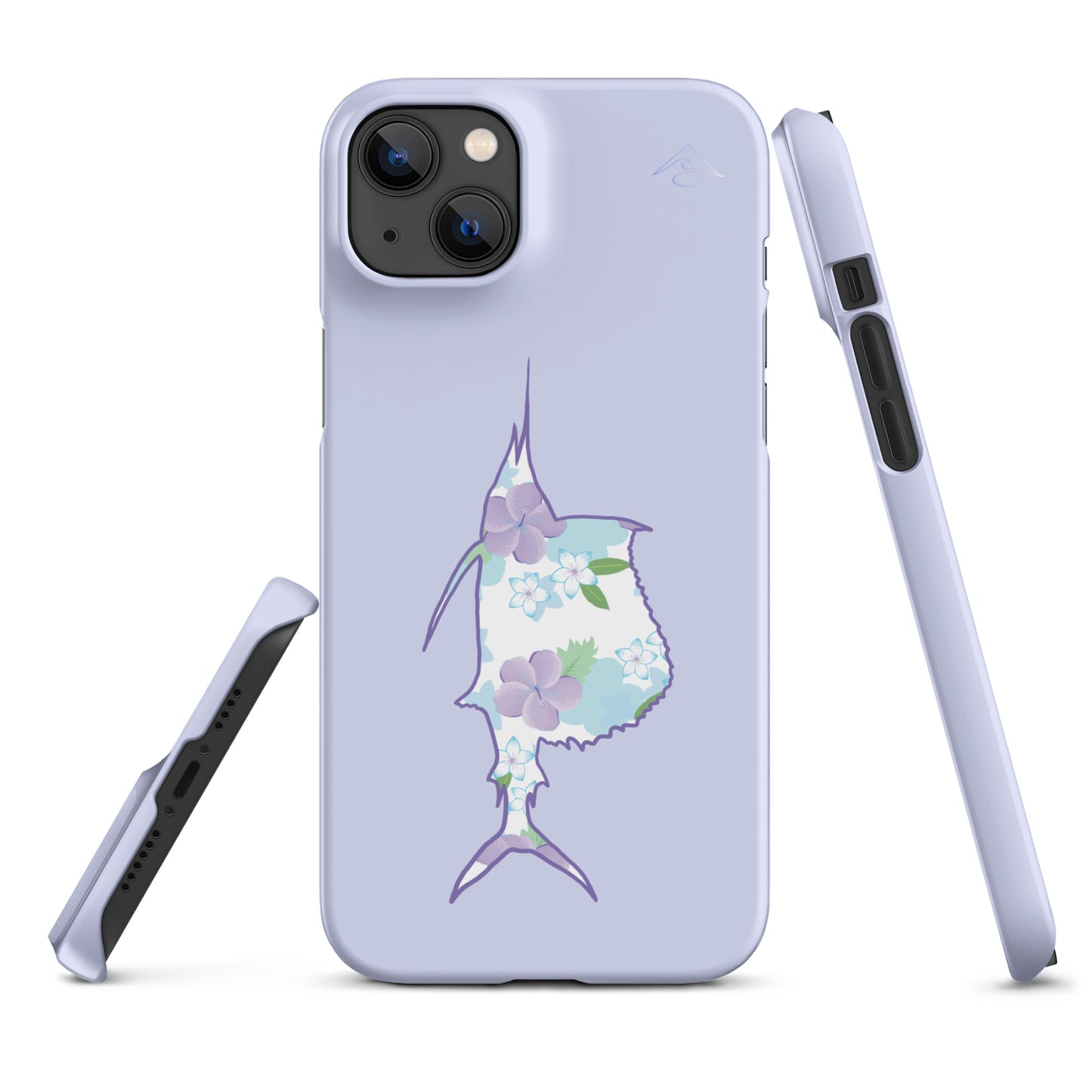 Purple Sails Single Fish Iphone Case