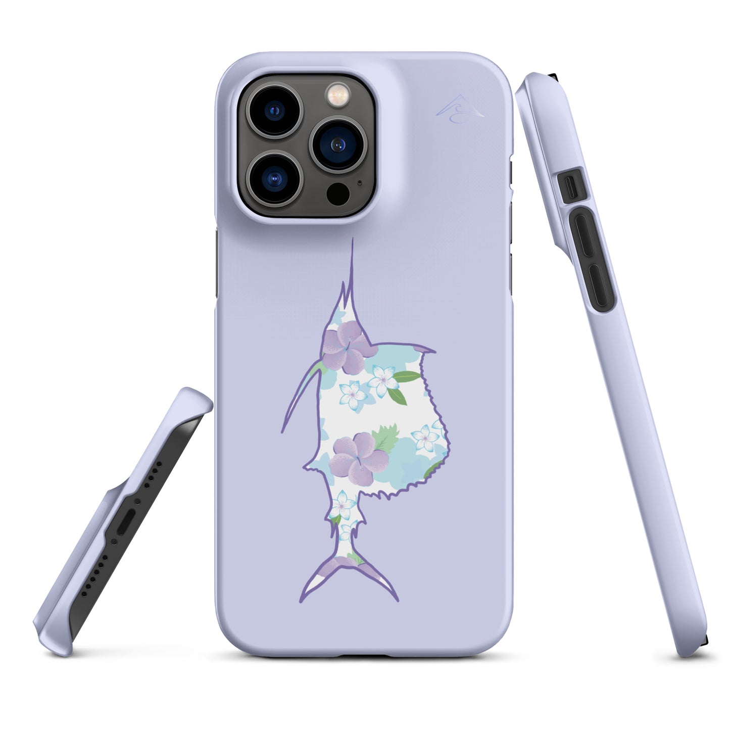 Purple Sails Single Fish Iphone Case