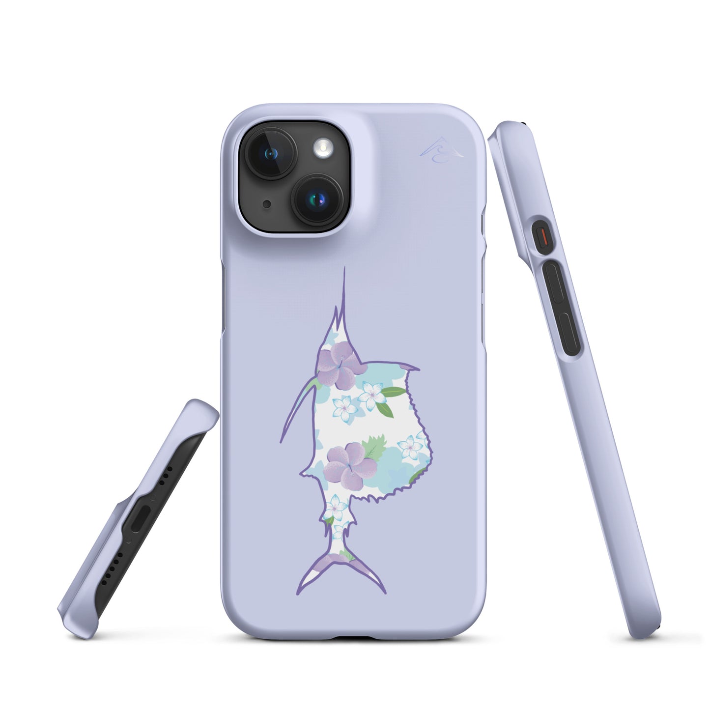 Purple Sails Single Fish Iphone Case