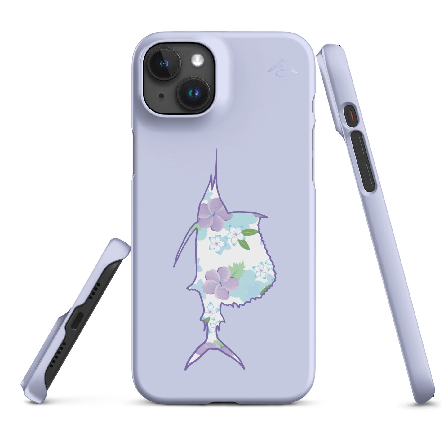 Purple Sails Single Fish Iphone Case