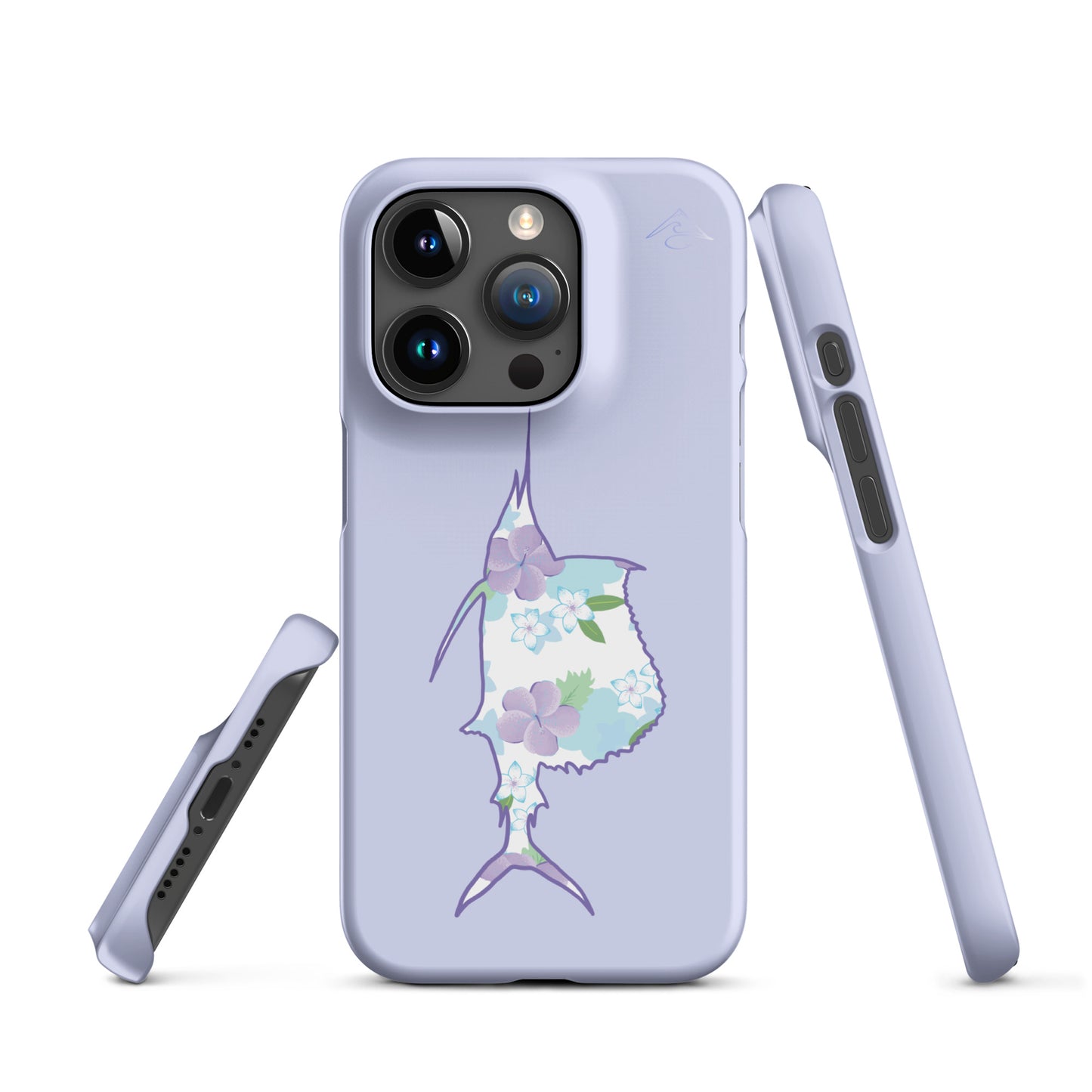 Purple Sails Single Fish Iphone Case